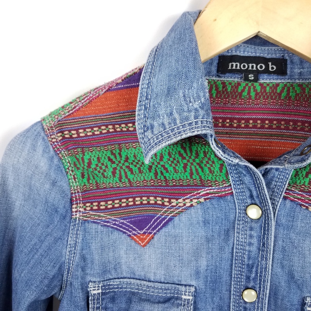 Embroidered Button Down S - image 2